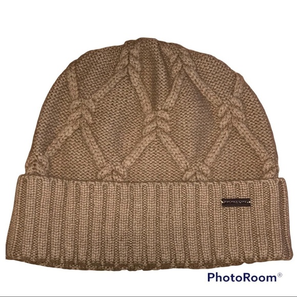 Michael Kors Cable Knit Cuffed Style Wool Hat - Picture 1 of 5